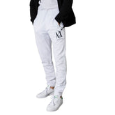 Armani Exchange White Cotton Joggers Workout Pant -   -  Armani Exchange.